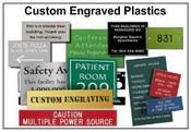Engraved plastic signs
5/8"x4" Nameplate