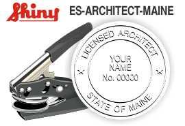 Maine Architect Embossing Seal