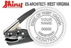 West Virginia Architect Embossing Seal