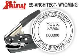 Wyoming Architect Embossing Seal