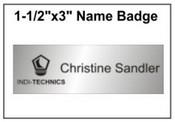 Engraved Name Badge, 1.5" x 3"