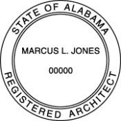 Alabama Architectural Pre-Inked Stamp