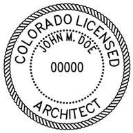 Colorado Architectural stamp