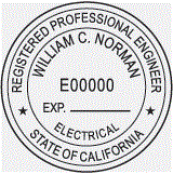 Professional Engineering Stamp
Engineer Stamp
Architectural Stamp
Land Surveyor Stamp
Civil Engineer Stamp