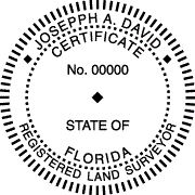 FLORIDA Self-Inking State Surveyor Stamp