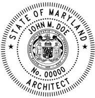 Maryland Architectural Stamp