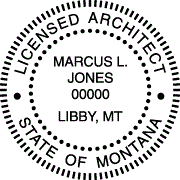 Montana Architectural Stamp
