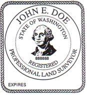 Washington State Surveyor Stamp
Surveyor Stamp