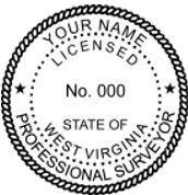 West Virginia State Surveyor Stamp