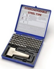 11129, 1/16' Steel Type Marking Kits (Sharp Face Stamps) 11129, 1/16' Steel Type Marking Kits (Sharp Face Stamps)