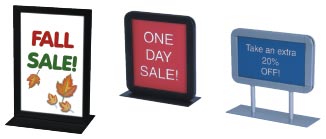 countertop signframes