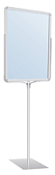 Single Pole, 12" Square Base