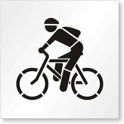 Bicycle Symbol Stencil
Bike Stencil