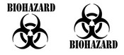 6" Biohazard Safety Symbol Stencil