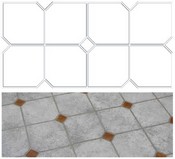 Diamond Tile Stencil Pattern