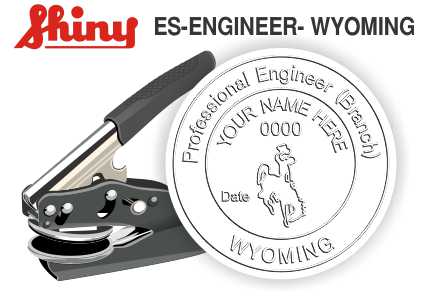 Wyoming Engineer Embossing Seal