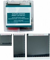 Black Basic Scaled Hinged Print Lifter Kit - 48/box