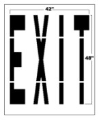 EXIT Federal Spec Stencil