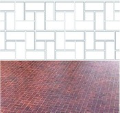 Flanders Weave Brick Stencil Pattern