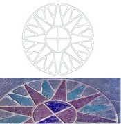 Inca Sun Stencil Pattern