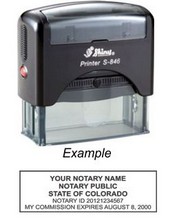 Notary Stamp
Colorado Self-Inking Notary Stamp