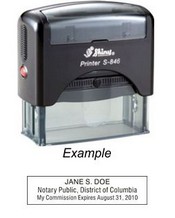 Notary Stamp
District of Columbia Self-Inking Notary Stamp