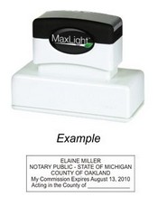 Notary Stamp
Michigan Pre-Inked Notary Stamp