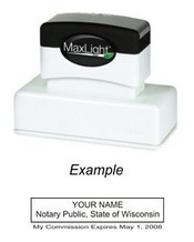 Notary Stamp
Wisconsin Pre-Inked Notary Stamp
