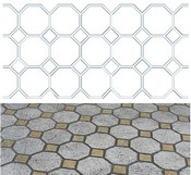 Octagon Tile Stencil Pattern