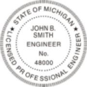 Preinked Engineer Stamp