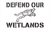 Defend Our Wetlands Stencil 50pk.