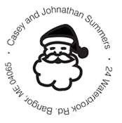 Christmas Santa Claus Monogram Stamp