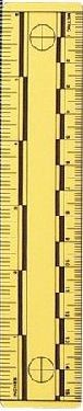 Yellow Ruler Scales - Black Printing