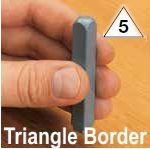 Border Inspection Stamps 1/4"
Triangle Border Steel Stamp - 1/4"