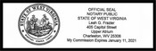 Notary Stamp West Virginia Pre-Inked Notary Stamp