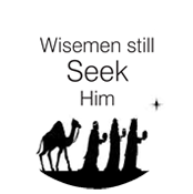 Christmas Wisemen Seek Him Monogram Stamp