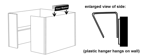 Clear Plastic Cubical Hanger