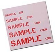 Mylar Stencil, 1.5 in. Character, Pricing Per Character