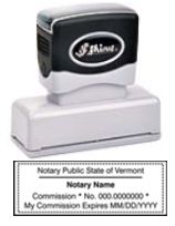 Notary Stamp
Vermont Pre-Inked Notary Stamp
