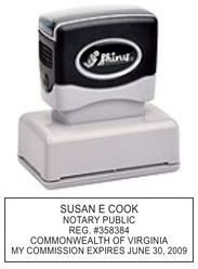Virginia Pre-Inked Notary Public Stamp
