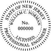 New Jersey Engineering Stamp