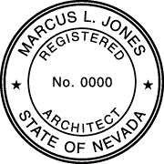 Nevada Architectural Pre-Inked Stamp