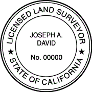 CALIFORNIA, Self-Inking State Surveyor
