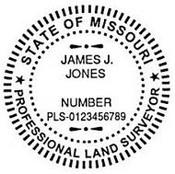 Missouri Self-Inking State Surveyor Stamp