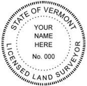 Vermont State Surveyor Stamp