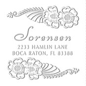 MONOGRAM EMBOSSING SEAL
Custom Tropical Flower Address Embosser