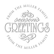 MONOGRAM EMBOSSING SEAL
Custom Season Greetings Address Embosser