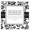 Custom Pattern Design Monogram Address Stamp