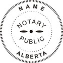 Notary Stamp
Alberta Pre-Inked Notary Stamp