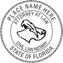 Notary Stamp
Florida Civil Law Pre-Inked Notary Stamp